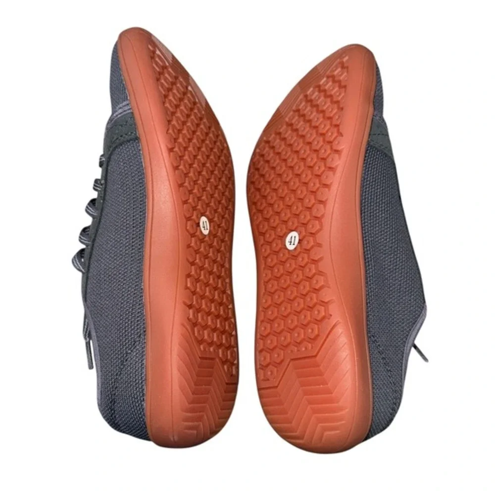 WHITIN Minimalist Barefoot Sneakers Gray Mens US 8-8.5/EU 41 Wide Pre-Owned Shoe
